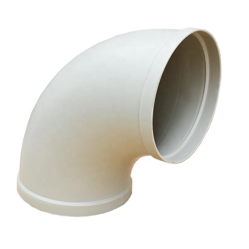 Anti-corrosive Ventilation Duct Fittings 45 Degree & 90 Degree Plastic Elbow
