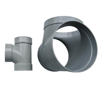 Grey/Beige Custom Made Pvc Pipe Fittings--- Large Diameter Pipe Tee
