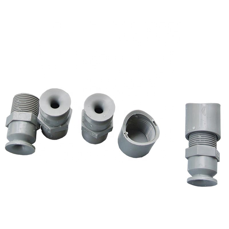 High Efficiency Plastic PP Spiral Cone Atomized Nozzle for Gas Cooling, Washing