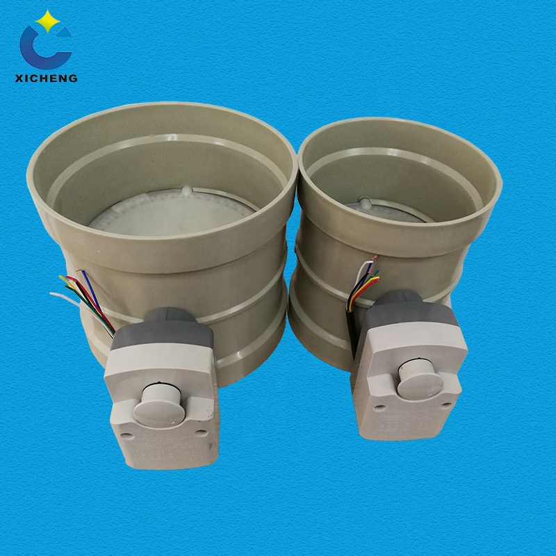 Air Flow Control Plastic Ventilation Pipe Fitting PP Motorized Dampers