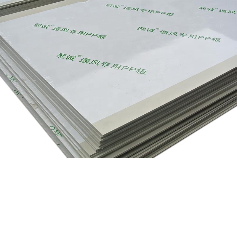 China manufacture custom made acid-alkali-resistant rectangular PP board/ pp sheet