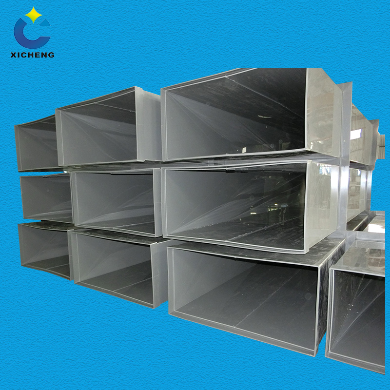 Wholesale Customized Plastic Pvc Pp Square Pipe Rectangle Air Duct For air ducts cleaning