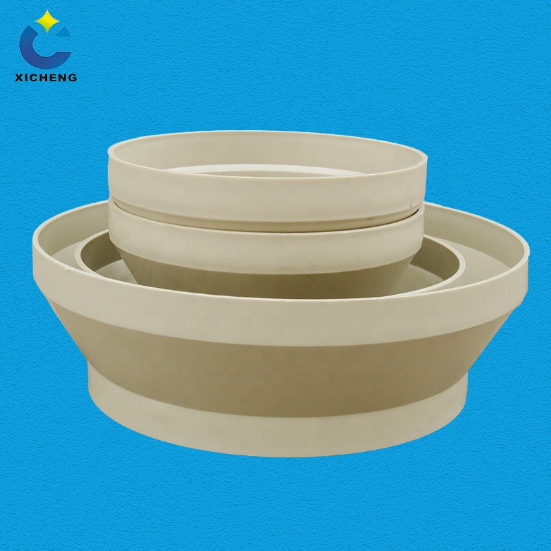China manufacturer plastic pipe reducer/large air duct pipe reducers