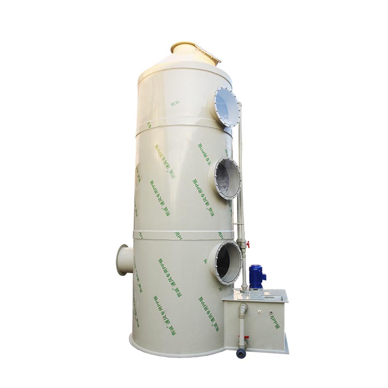 Industrial wet spraying purification gas scrubber