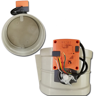 PP Motorized Air Damper for HAVC Air Flow Control,air Duct Damper,pneumatic valve