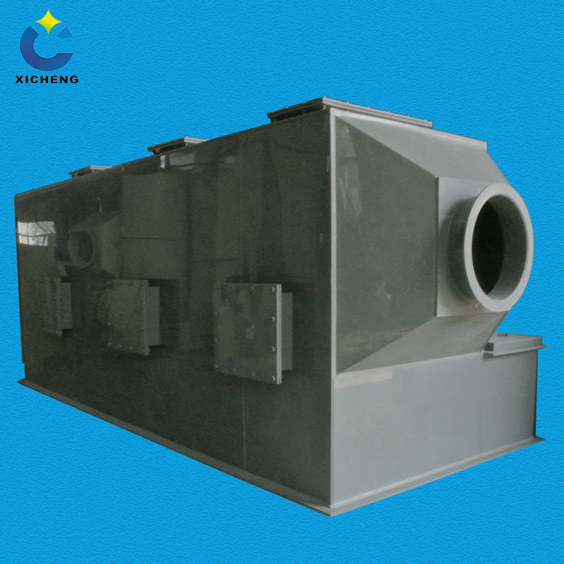 CN Environmental Friendly equipment PP Horizontal Gas Scrubber with Corrosion Resistance