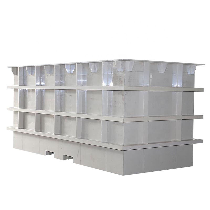 Polypropylene Material lab Electroplating tank for wire rode cleaning