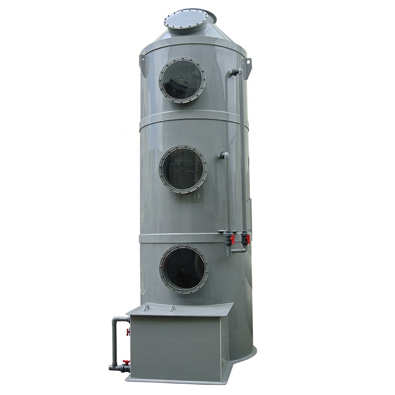 industrial exhaust gas treatment equipment odor removal system wet gas scrubber