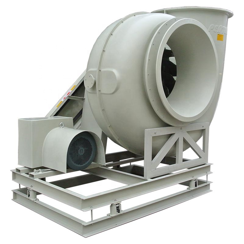 Industrial Exhaust Gas Centrifugal Blower Fan with FRP Material