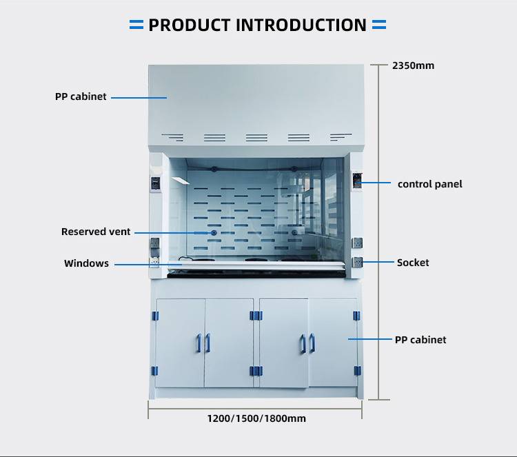 Function introduction of laboratory PP fume hood